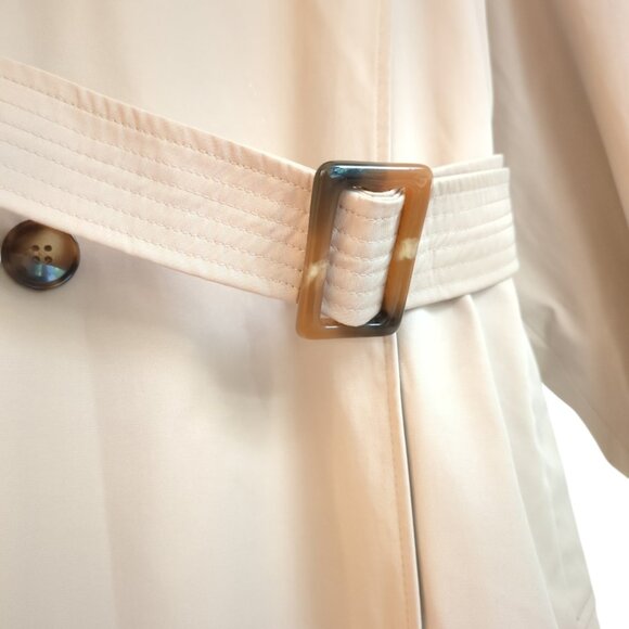 NWT Miss Selfridge Premium Maxi Trench Coat in Beige Women's 12 UK 16 - Picture 4 of 8